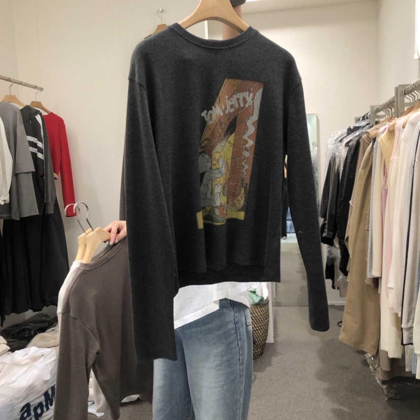 VILLABUTTON韓國直郵女裝新品推薦人氣時尚熱賣職業長袖T恤VILLABUTTON長袖T恤圖色3