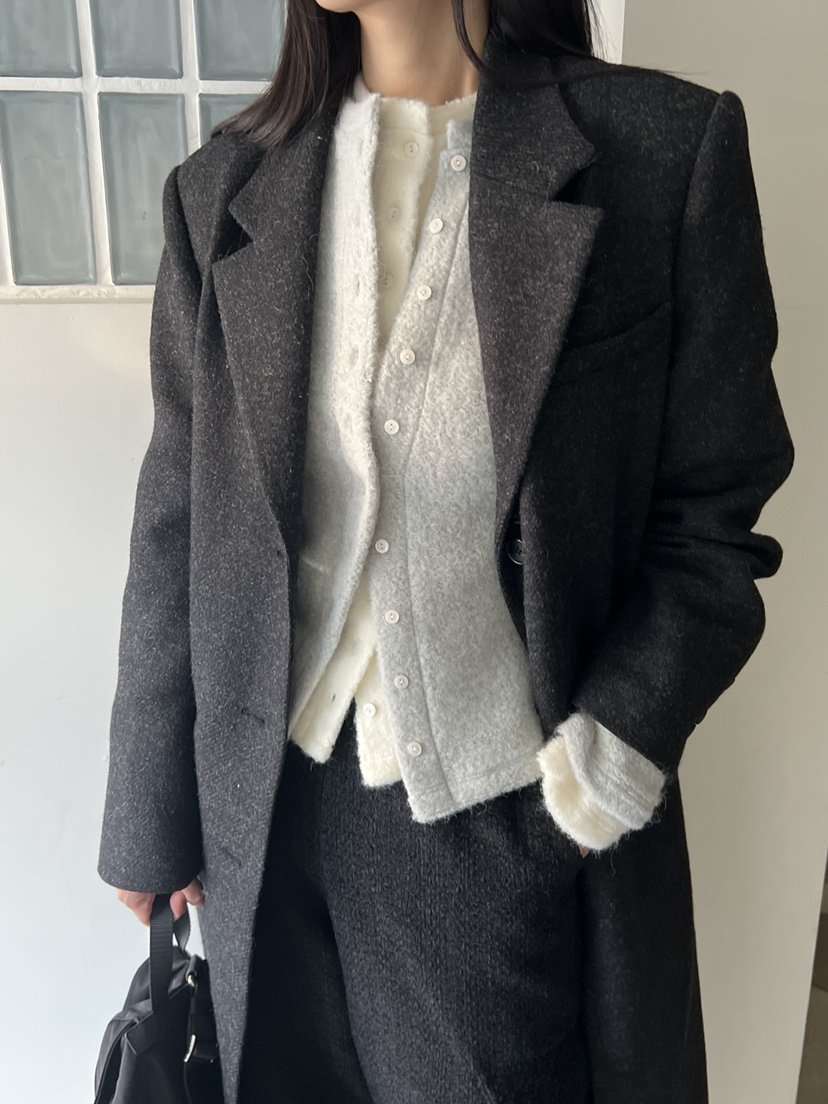 Verbena韓國直郵女裝新款職業熱賣24秋冬休閑針織衫羊毛開衫Verbena針織衫