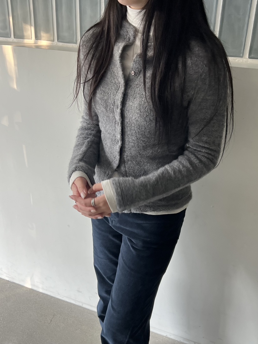 Verbena韓國直郵女裝新款職業熱賣24秋冬休閑針織衫羊毛開衫Verbena針織衫