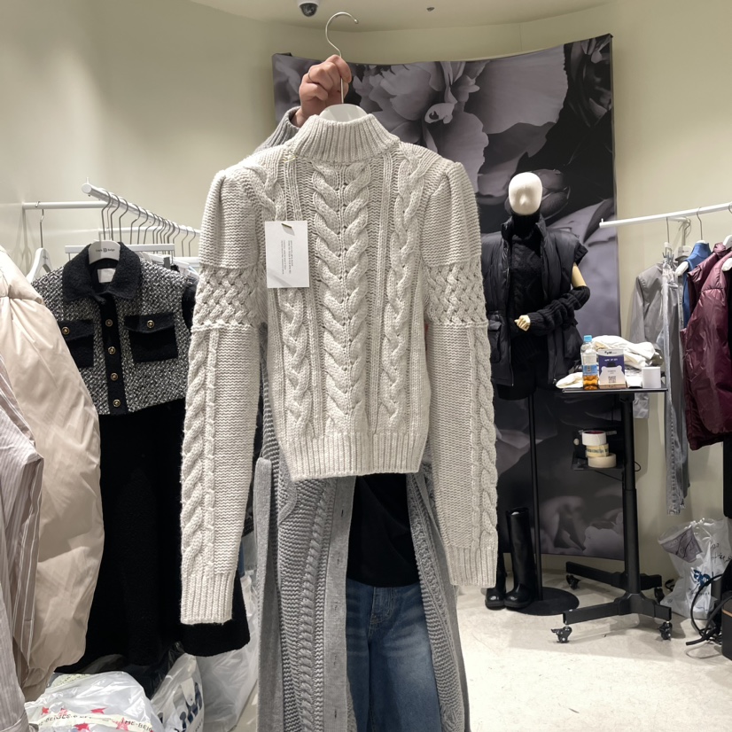 DARK BEIGE韓國直郵東大門代購女裝新品推薦時尚人氣真品毛衣DARK BEIGE毛衣