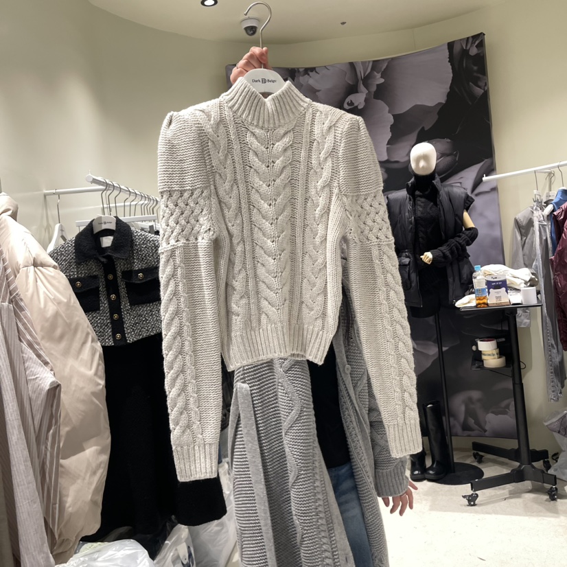 DARK BEIGE韓國直郵東大門代購女裝新品推薦時尚人氣真品毛衣DARK BEIGE毛衣圖色2