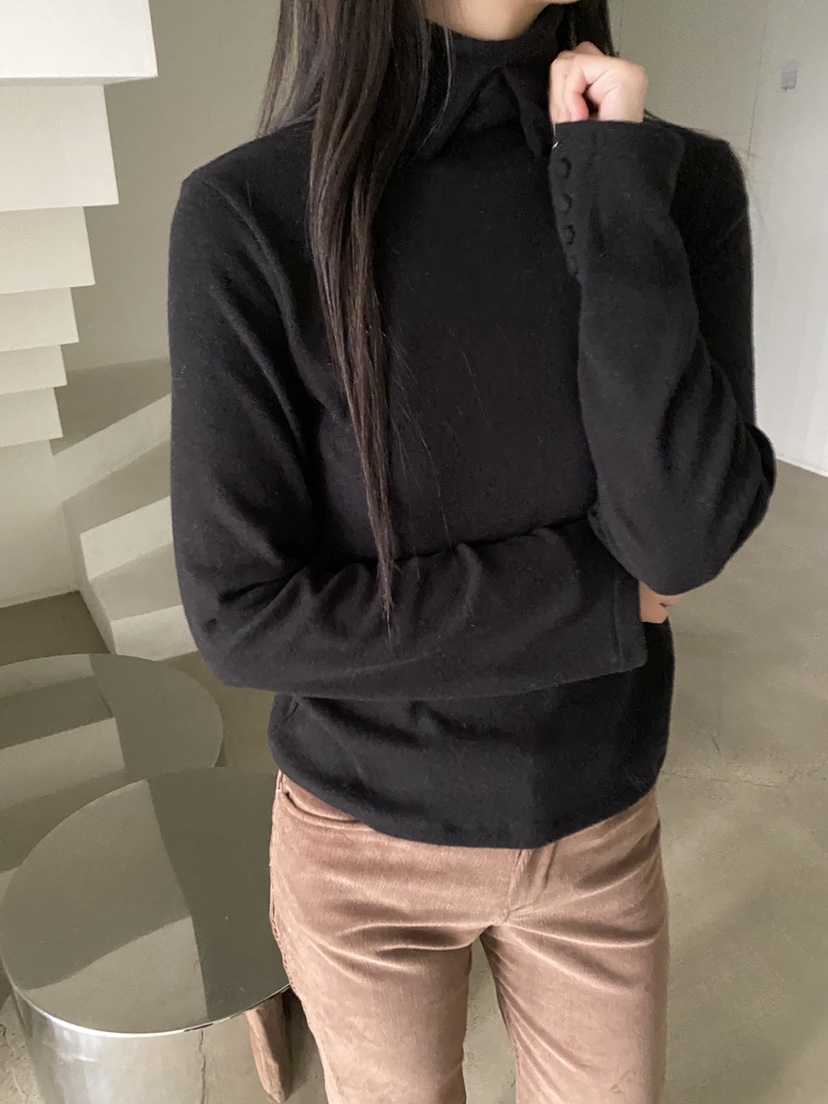 Verbena韓國直郵女裝新款真品24秋冬職業休閑熱賣針織衫羅紋Verbena針織衫