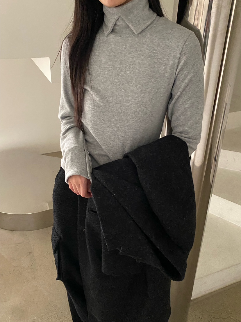 Verbena韓國直郵女裝新款真品24秋冬職業休閑熱賣針織衫羅紋Verbena針織衫