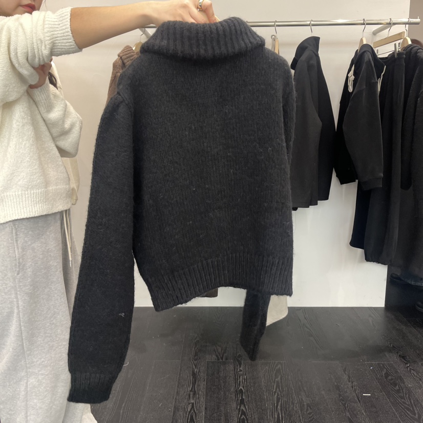 TAFFETA韓國直郵東大門實拍女裝新款24秋冬熱賣針織衫羊駝TAFFETA針織衫