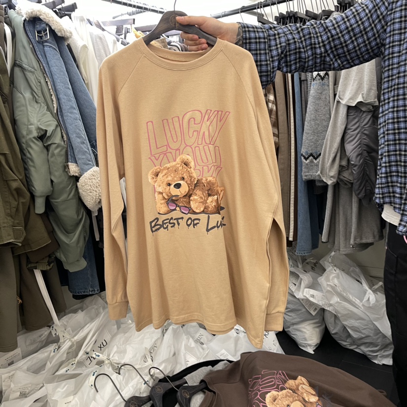 VIRKIN韓國直郵女裝新品24秋冬熱賣人氣職業推薦時尚長袖T恤VIRKIN長袖T恤圖色4