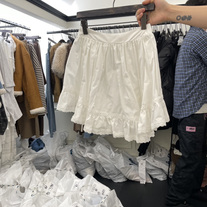 VIRKIN韓國直郵東大門代購女裝新品人氣真品職業時尚24秋冬短裙VIRKIN短裙圖色2