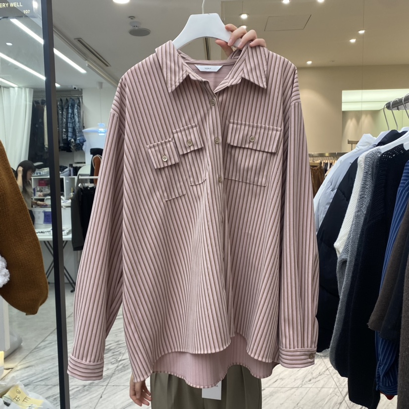 VERY WELL直郵韓國代購女裝新品人氣24秋冬真品襯衫蕾絲衫my juni襯衫/蕾絲衫
