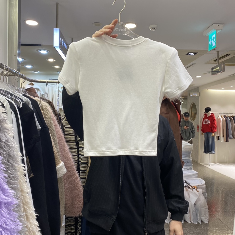 BAIE.38直郵韓國代購女裝新品人氣休閑時尚24秋冬T恤拉絨BAIE.38T恤
