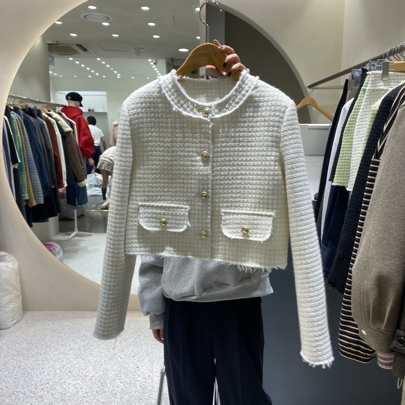 PARSLEY韓國直郵女裝新品時尚休閑24秋冬人氣真品夾克花呢Daze夾克圖色3