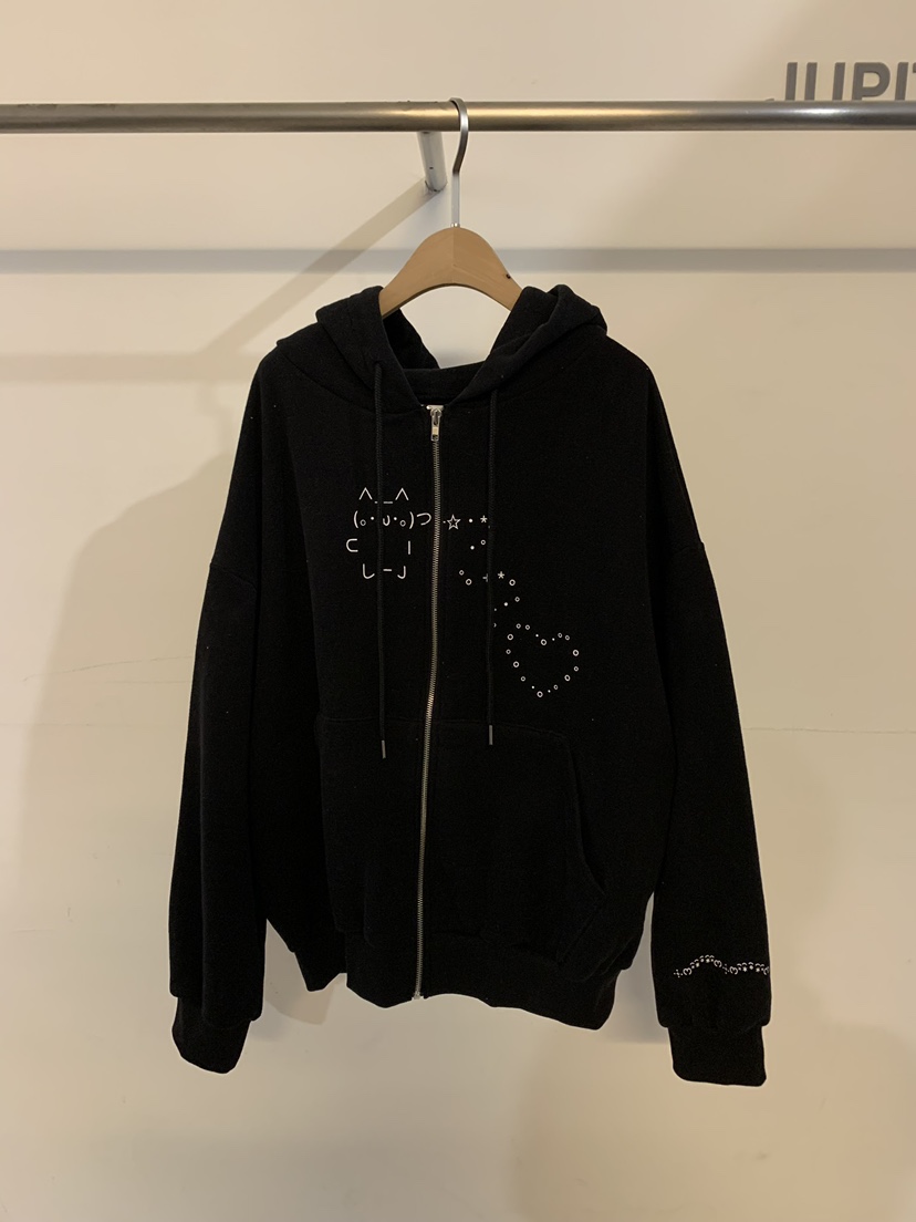 JUPITER韓國直郵東大門實拍女裝新品24秋冬時尚休閑夾克兜帽JUPITER夾克