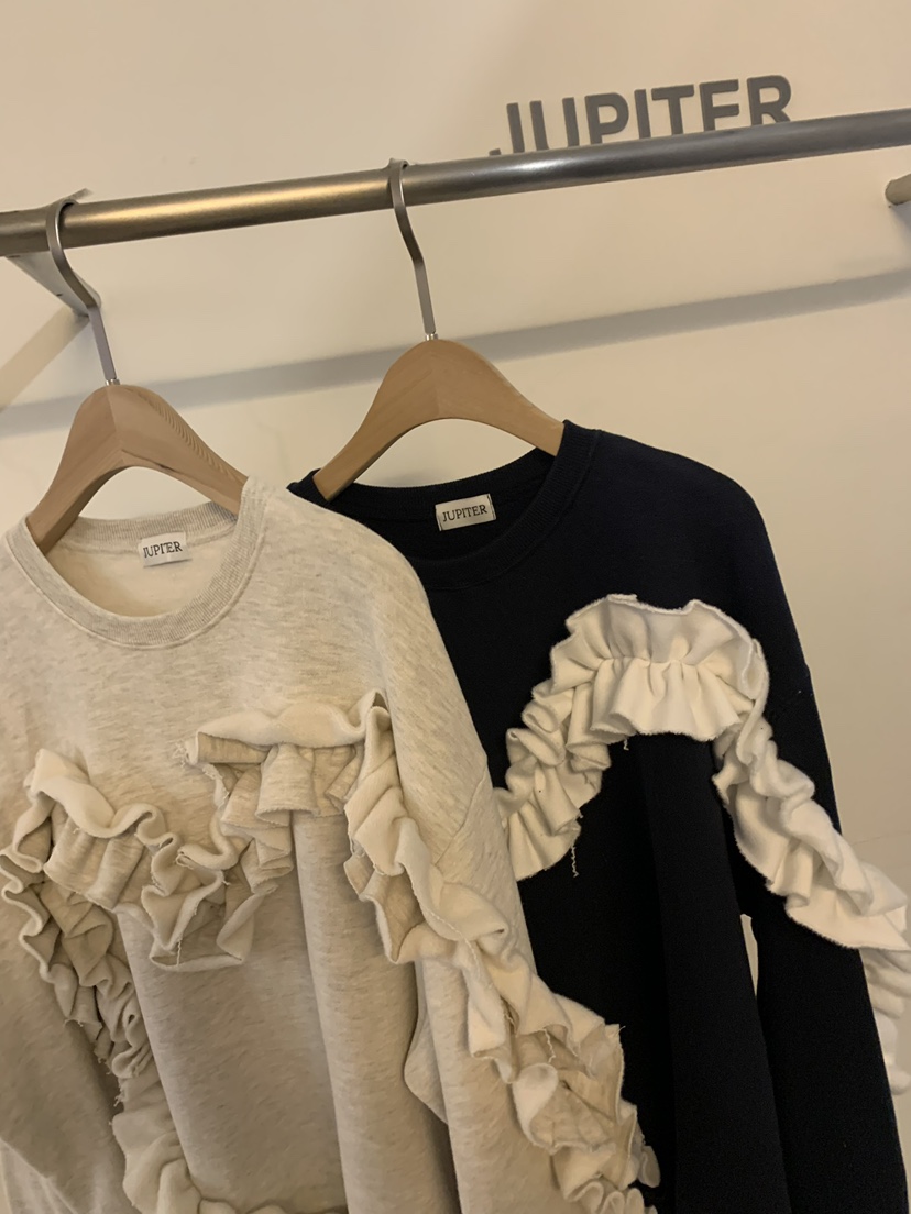 JUPITER韓國直郵東大門實拍女裝新品休閑人氣24秋冬真品衛衣JUPITER衛衣