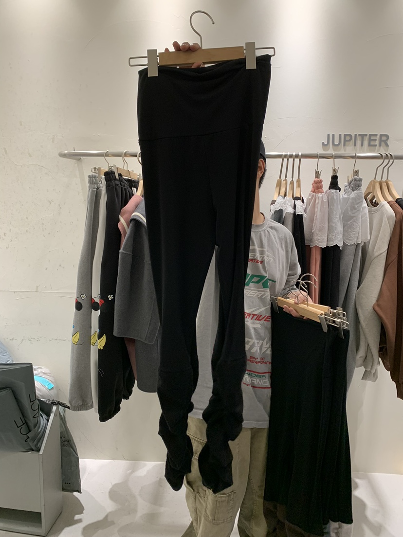JUPITER直郵韓國代購女裝新品休閑推薦24秋冬打底褲鯊魚褲羅紋JUPITER打底褲/鯊魚褲圖色4