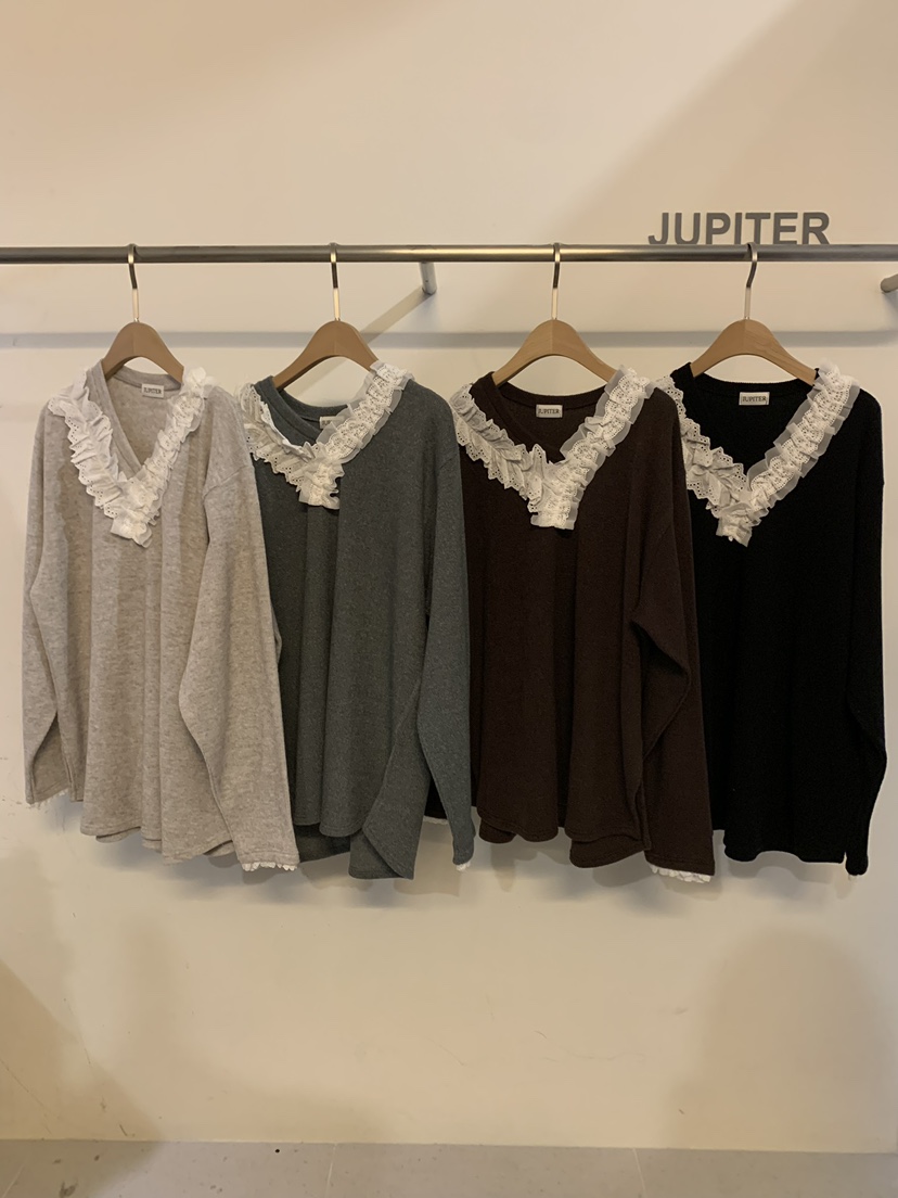 JUPITER韓國直郵東大門實拍女裝新款人氣推薦職業襯衫蕾絲衫JUPITER襯衫/蕾絲衫