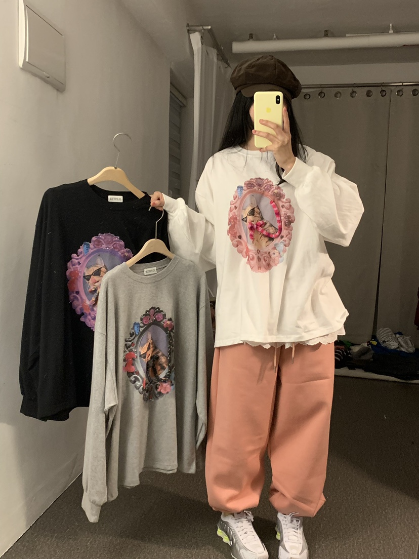 JUPITER韓國直郵東大門實拍女裝新品熱賣時尚人氣休閑長袖T恤JUPITER長袖T恤
