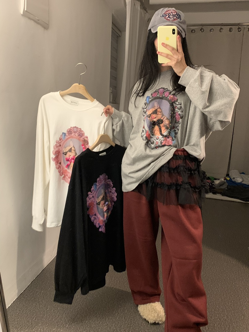 JUPITER韓國直郵東大門實拍女裝新品熱賣時尚人氣休閑長袖T恤JUPITER長袖T恤