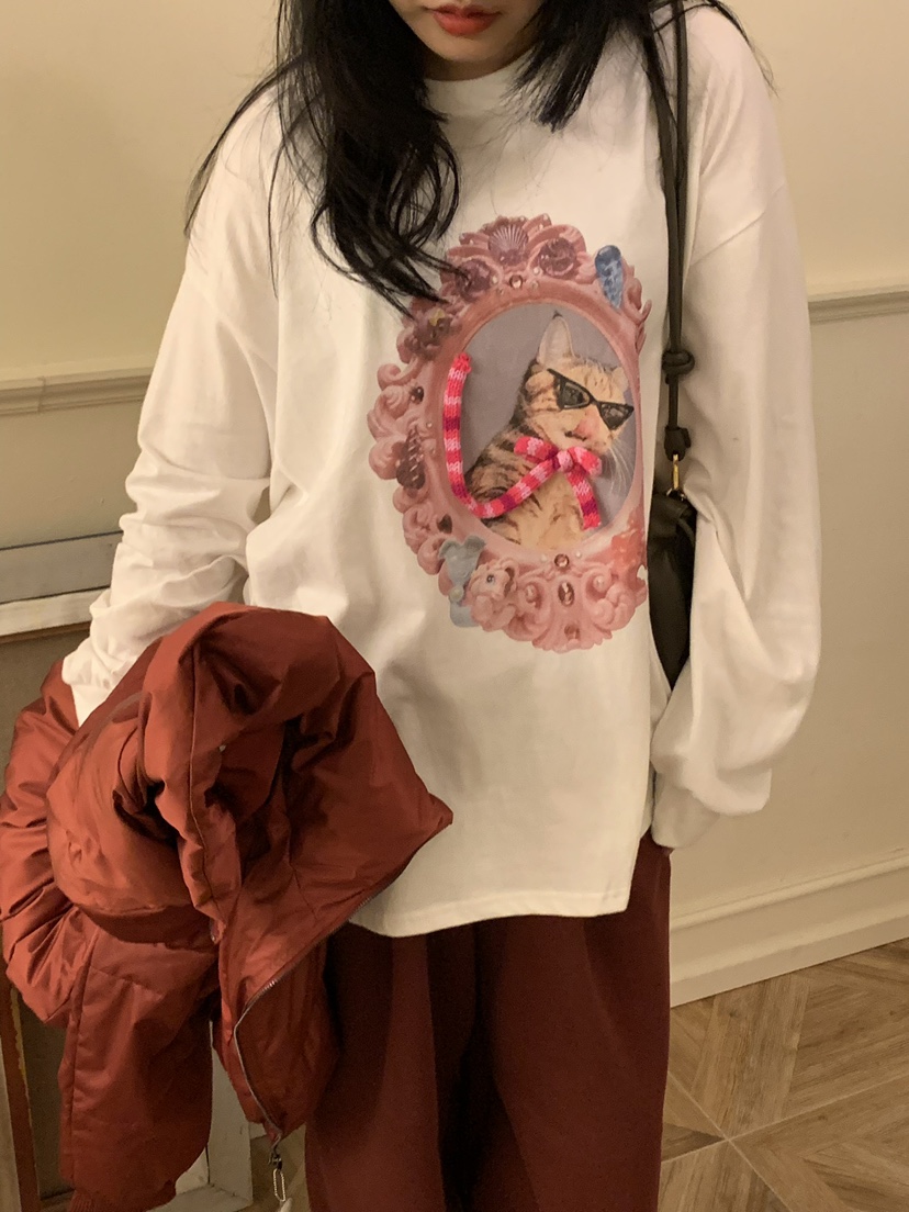 JUPITER韓國直郵東大門實拍女裝新品熱賣時尚人氣休閑長袖T恤JUPITER長袖T恤