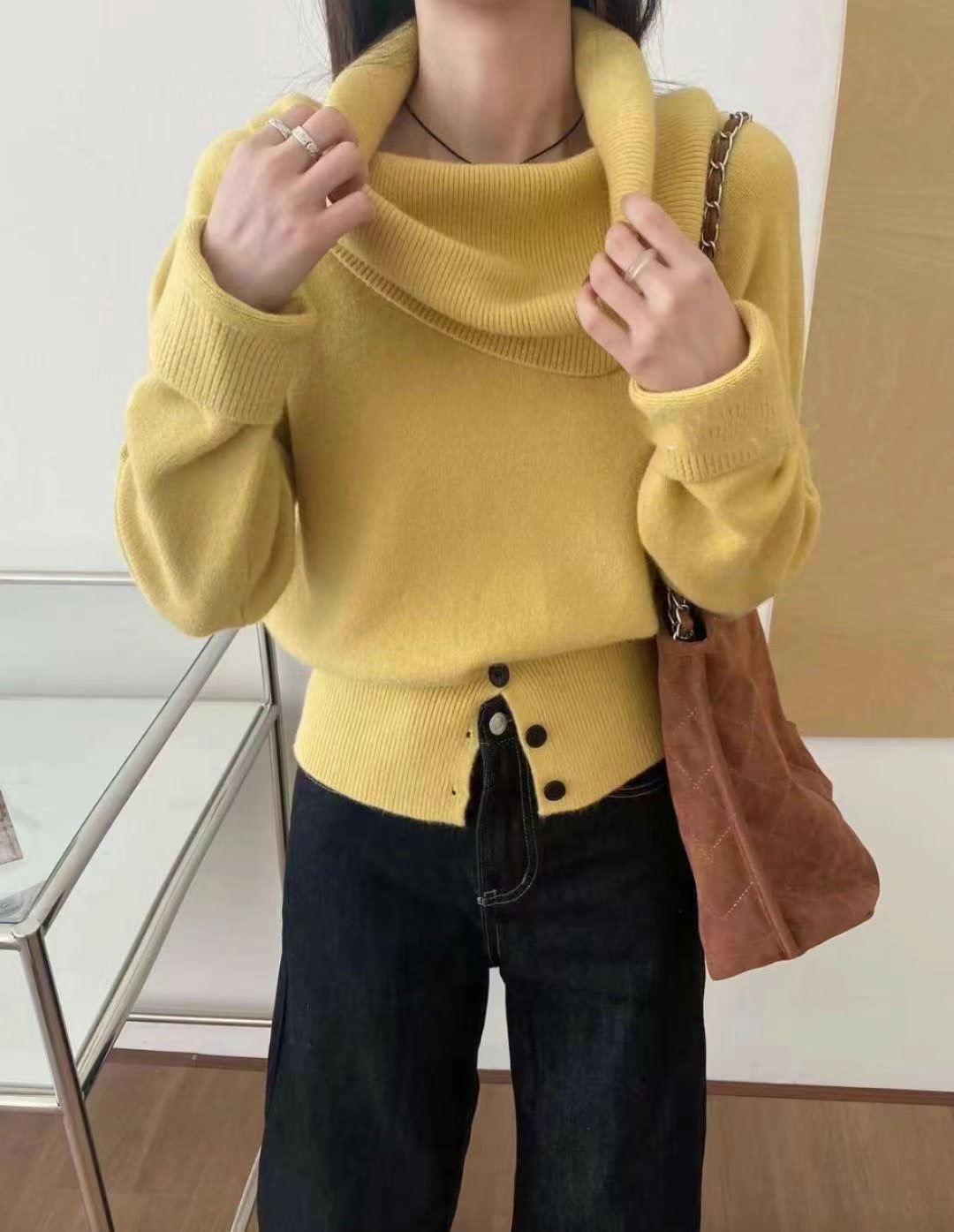 MARLY韓國直郵東大門代購女裝新品熱賣真品職業時尚推薦針織衫MARLY針織衫