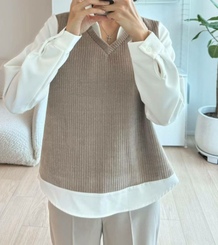 DAILY PROJECT韓國直郵東大門代購女裝新品時尚襯衫蕾絲衫DAILY PROJECT襯衫/蕾絲衫