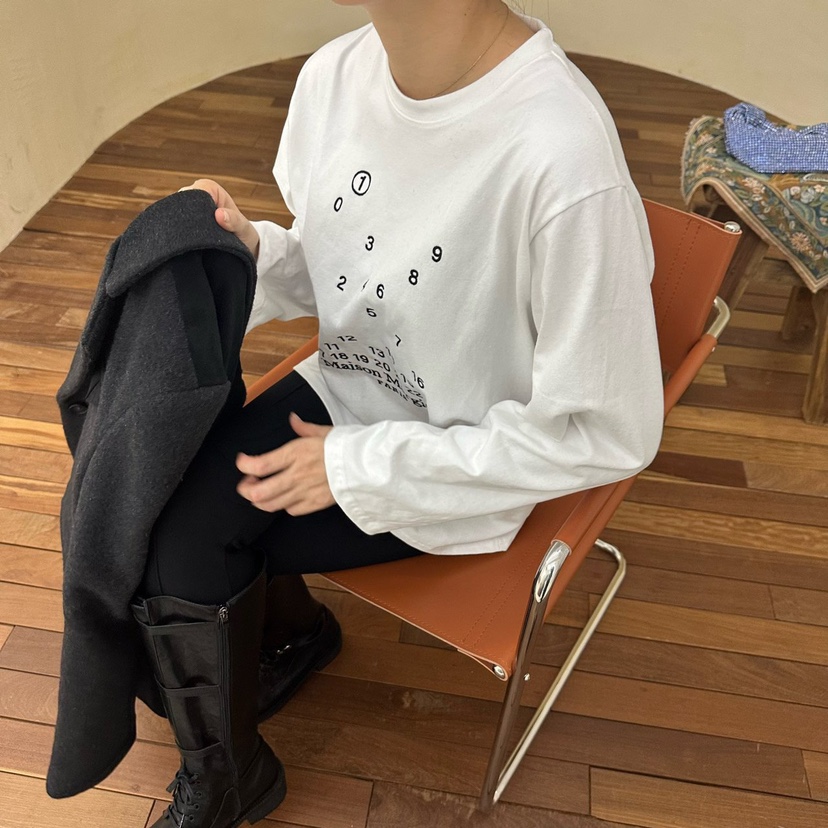 SOUIT by mabel/MABEL直郵韓國代購女裝新款時尚長袖T恤SOUIT by mabel-Q長袖T恤