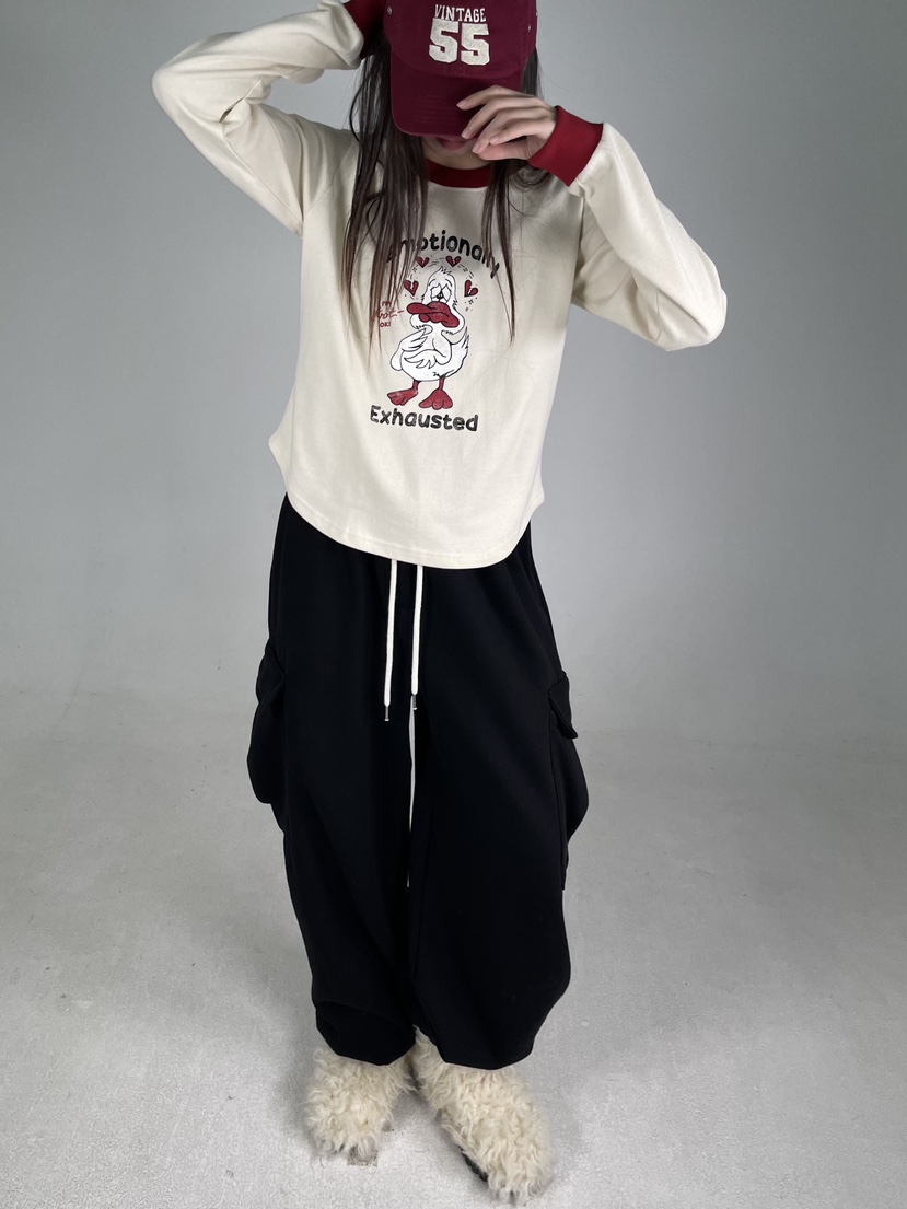 SHIRRING韓國直郵女裝新款真品24秋冬推薦人氣熱賣長袖T恤SHIRRING長袖T恤