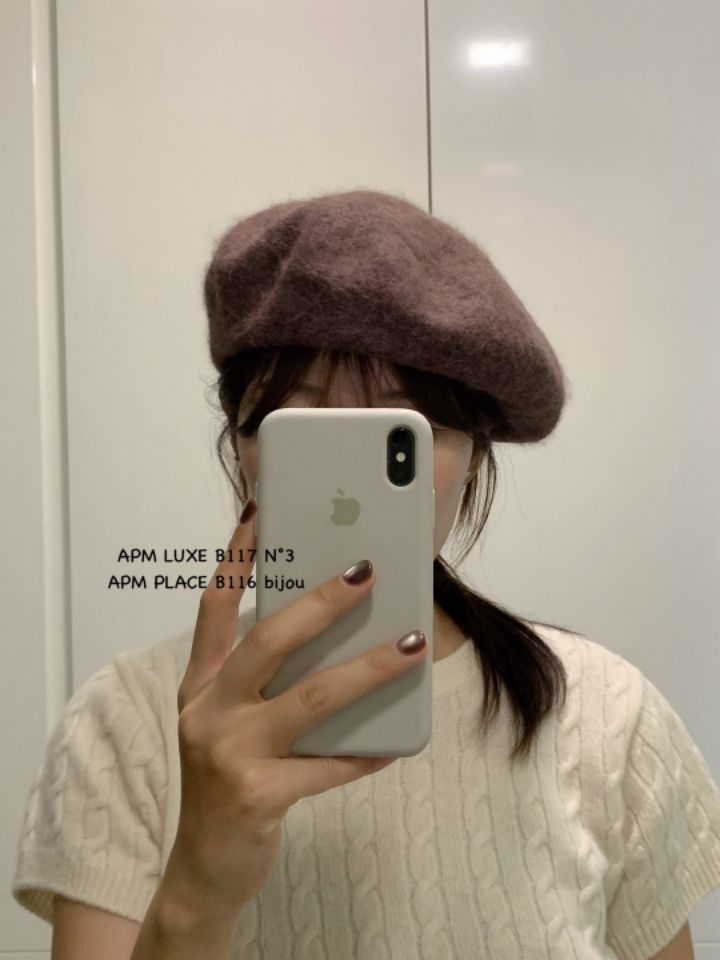 N3韓國直郵東大門代購女裝新款職業24秋冬熱賣推薦人氣帽子N3帽子圖色2