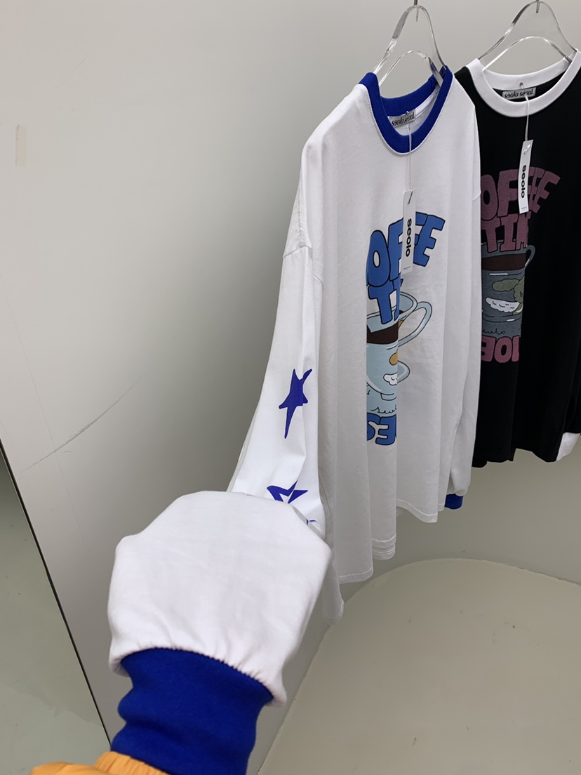 Seolo seoul韓國直郵女裝新品24秋冬熱賣職業休閑長袖T恤Seolo seoul長袖T恤