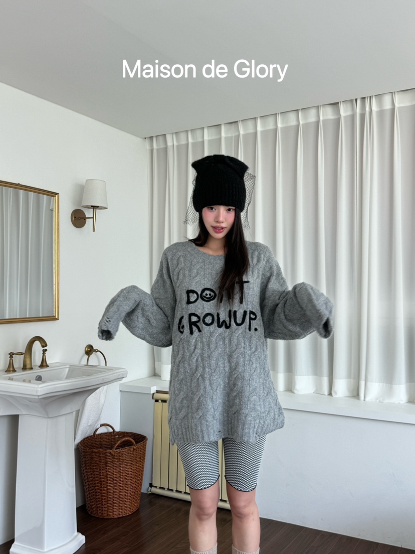 MAISON DE GLORY韓國直郵東大門代購女裝新品熱賣真品針織衫MAISON DE GLORY針織衫