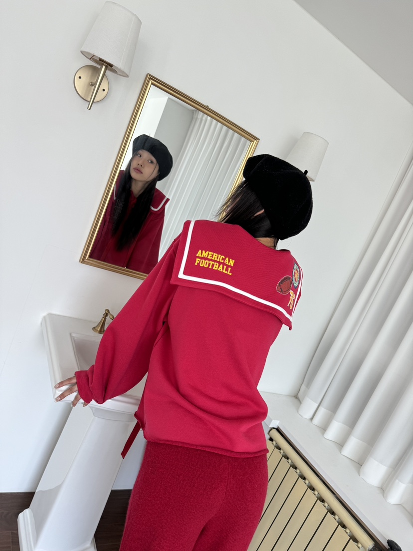 MAISON DE GLORY直郵韓國代購女裝新款人氣休閑職業24秋冬衛衣MAISON DE GLORY衛衣