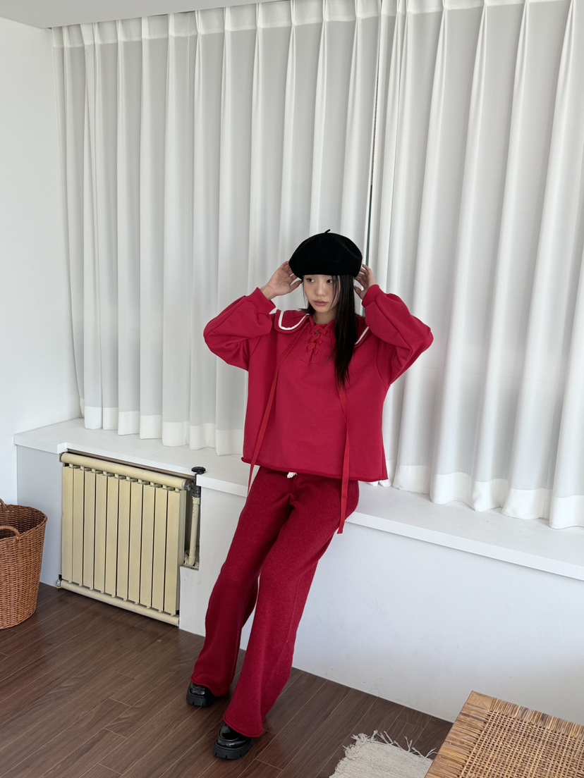 MAISON DE GLORY直郵韓國代購女裝新款人氣休閑職業24秋冬衛衣MAISON DE GLORY衛衣