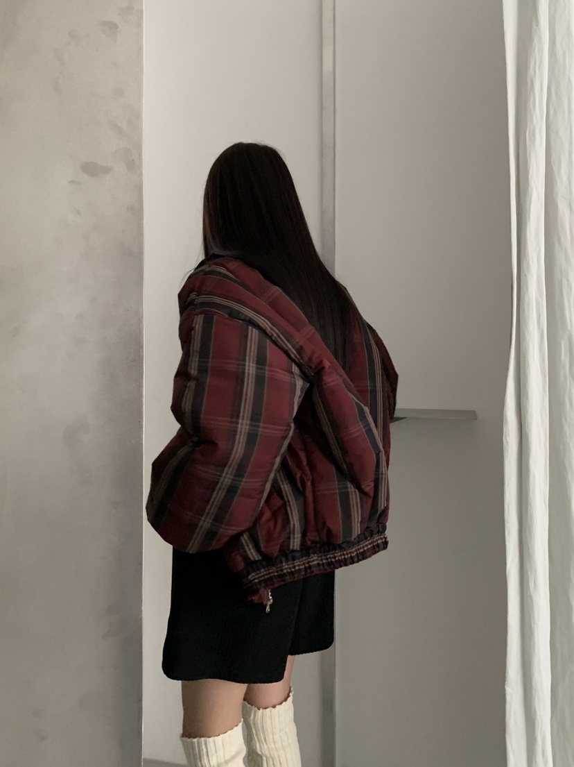 VIVEL韓國直郵東大門實拍女裝新品推薦真品職業休閑短款棉服VIVEL短款棉服