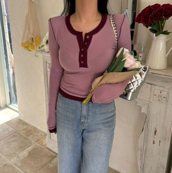 MARS韓國直郵東大門實拍女裝新品熱賣24秋冬人氣時尚長袖T恤mars長袖T恤