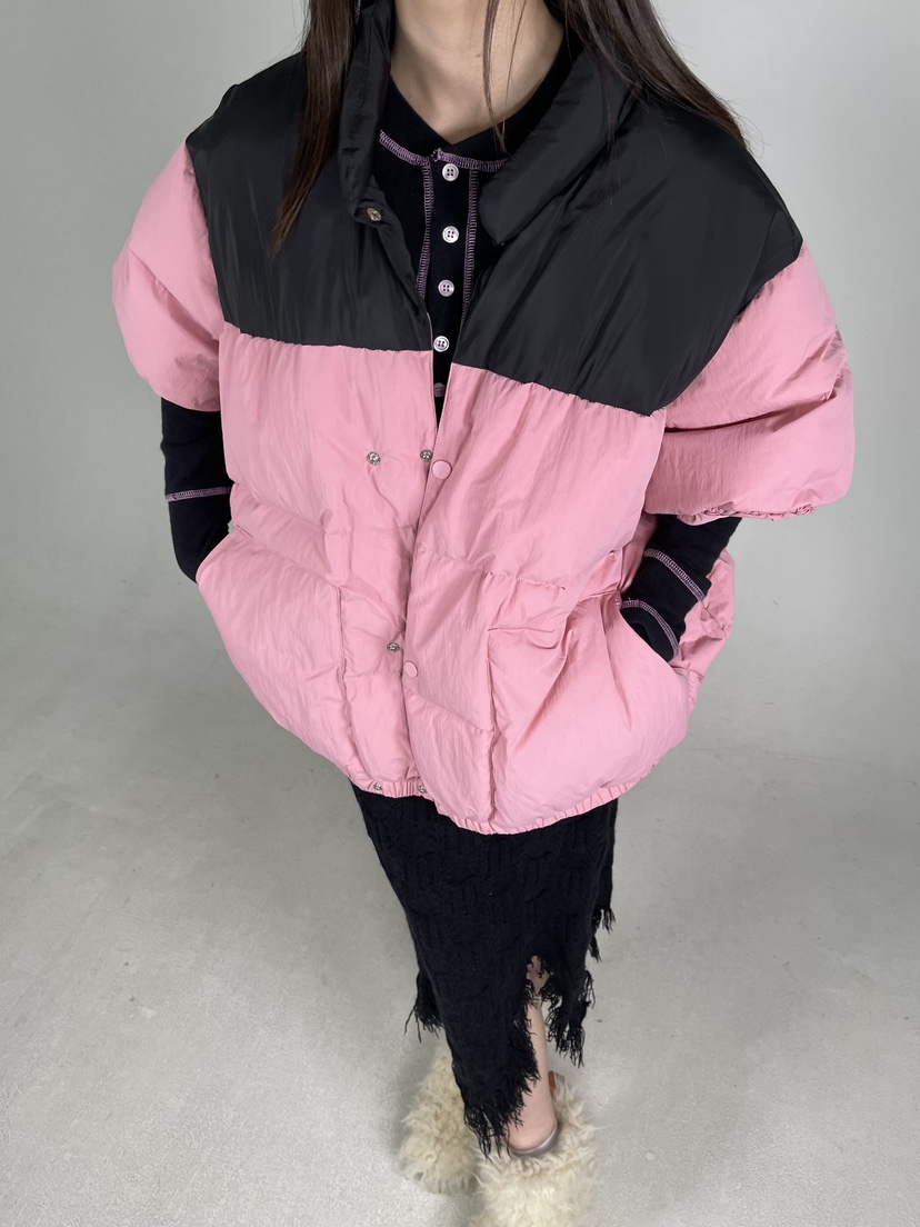 SHIRRING韓國直郵東大門實拍女裝新款職業休閑24秋冬外套填充SHIRRING外套