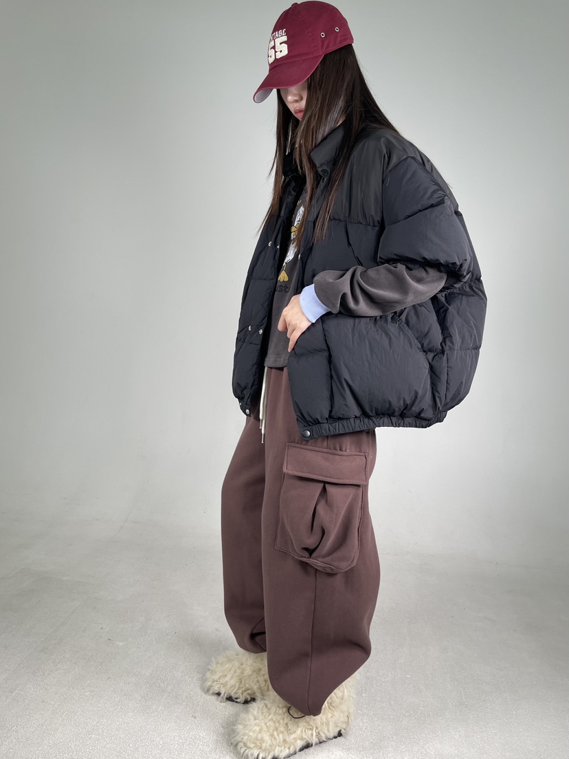 SHIRRING韓國直郵東大門實拍女裝新款職業休閑24秋冬外套填充SHIRRING外套