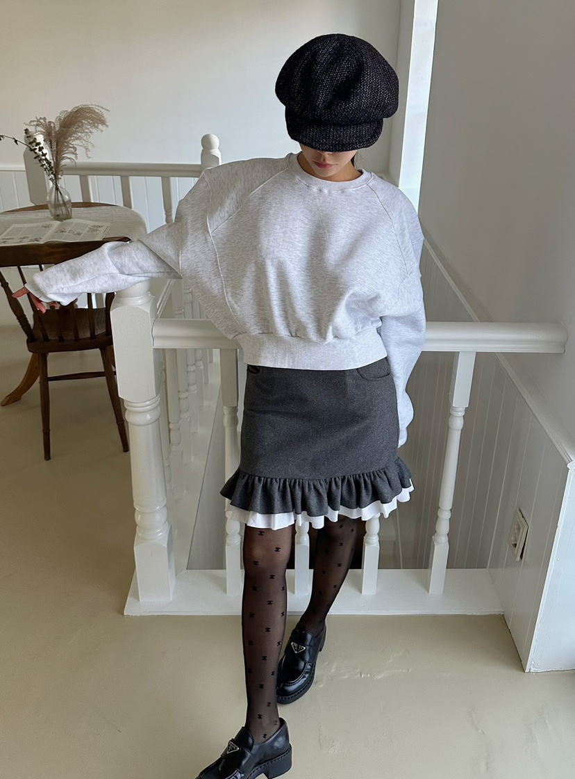 BYRING直郵韓國代購女裝新品休閑人氣真品熱賣24秋冬短裙BYRING短裙