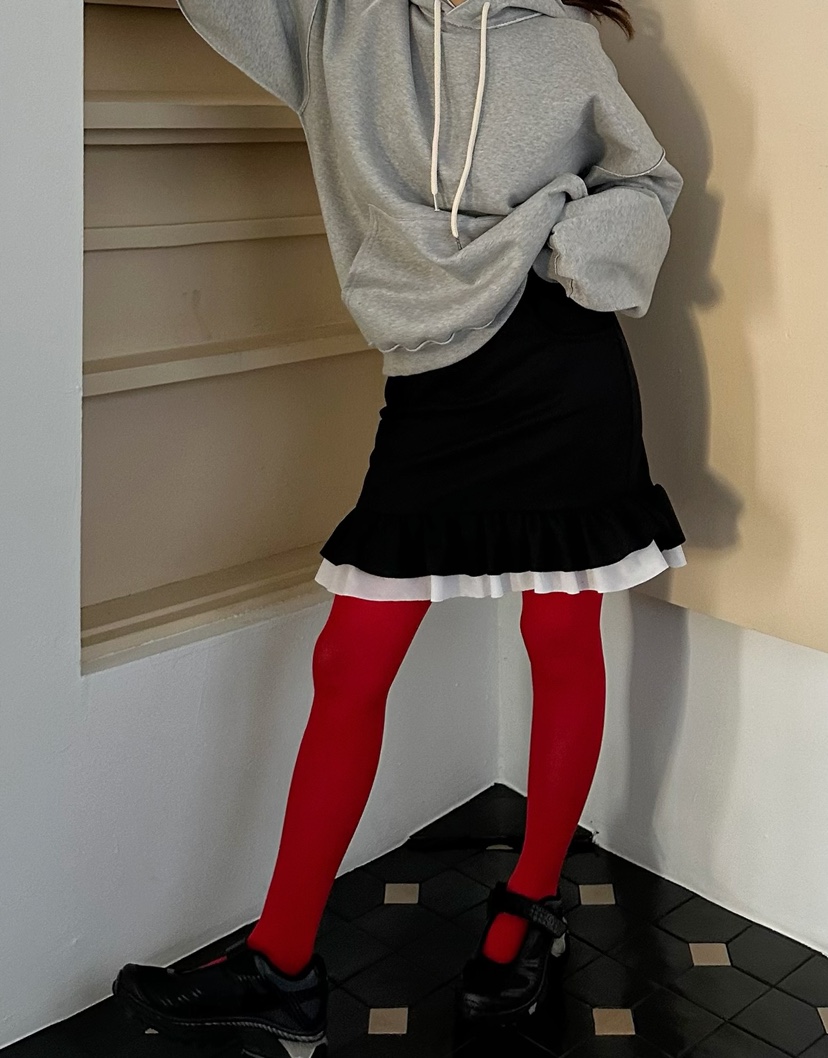 BYRING直郵韓國代購女裝新品休閑人氣真品熱賣24秋冬短裙BYRING短裙