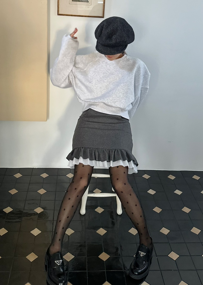 BYRING直郵韓國代購女裝新品休閑人氣真品熱賣24秋冬短裙BYRING短裙