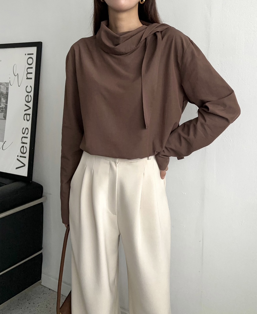 MARRON韓國直郵東大門實拍女裝新品24秋冬真品襯衫蕾絲衫PIN-UP襯衫/蕾絲衫