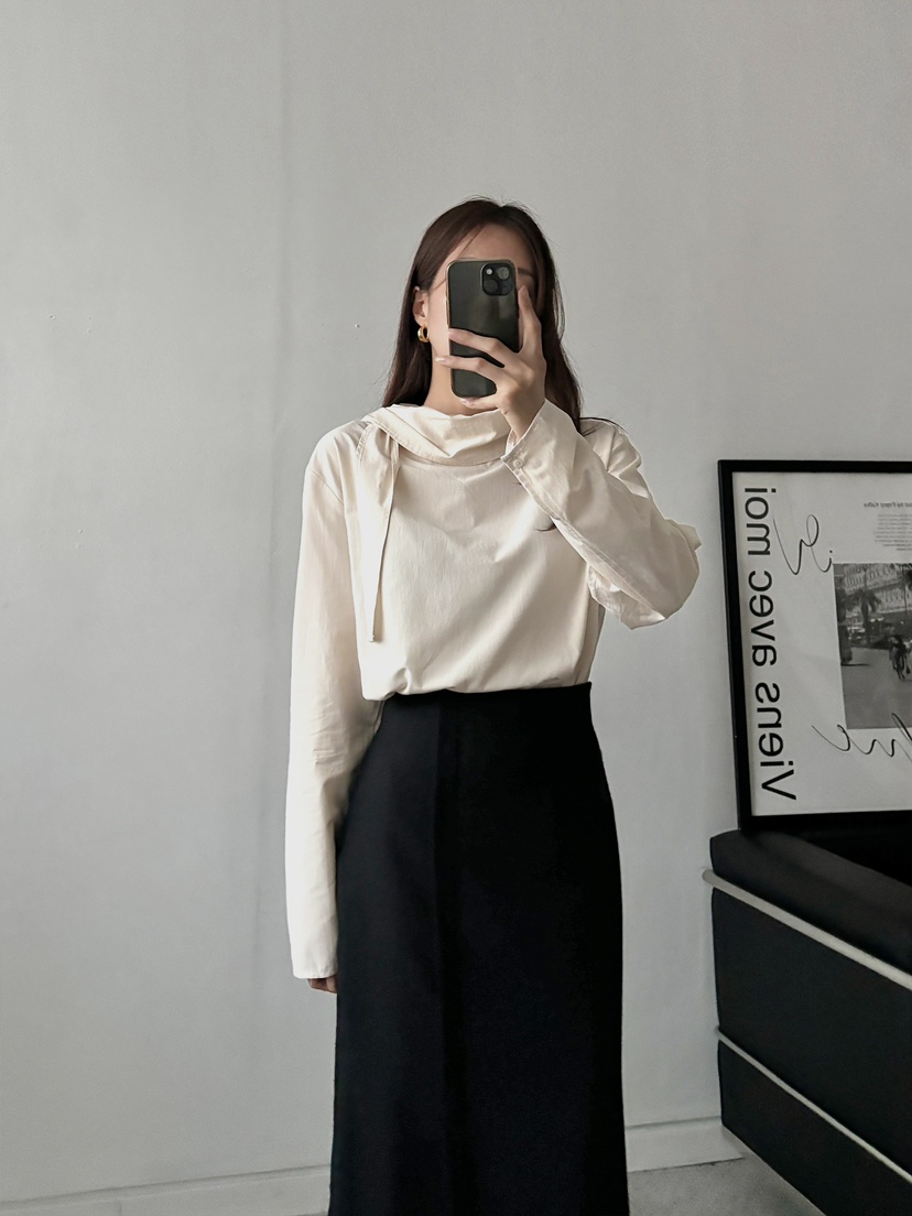 MARRON韓國直郵東大門實拍女裝新品24秋冬真品襯衫蕾絲衫PIN-UP襯衫/蕾絲衫