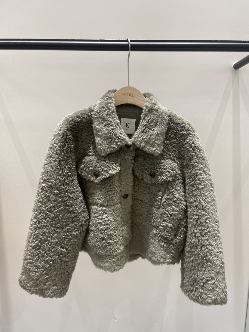 NEOUL/ahin雙領標簽韓國直郵東大門代購女裝新品推薦短款大衣NEOUL/ahin雙領標簽短款大衣圖色2