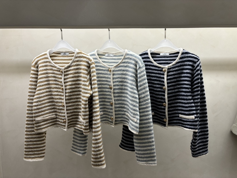Waller直郵韓國代購女裝新款真品熱賣時尚人氣24秋冬夾克花呢NOTHING夾克