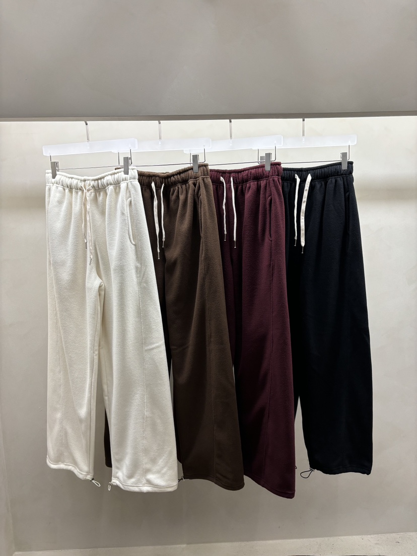 Waller韓國直郵東大門實拍女裝新款時尚推薦休閑休閑褲抓絨NOTHING休閑褲