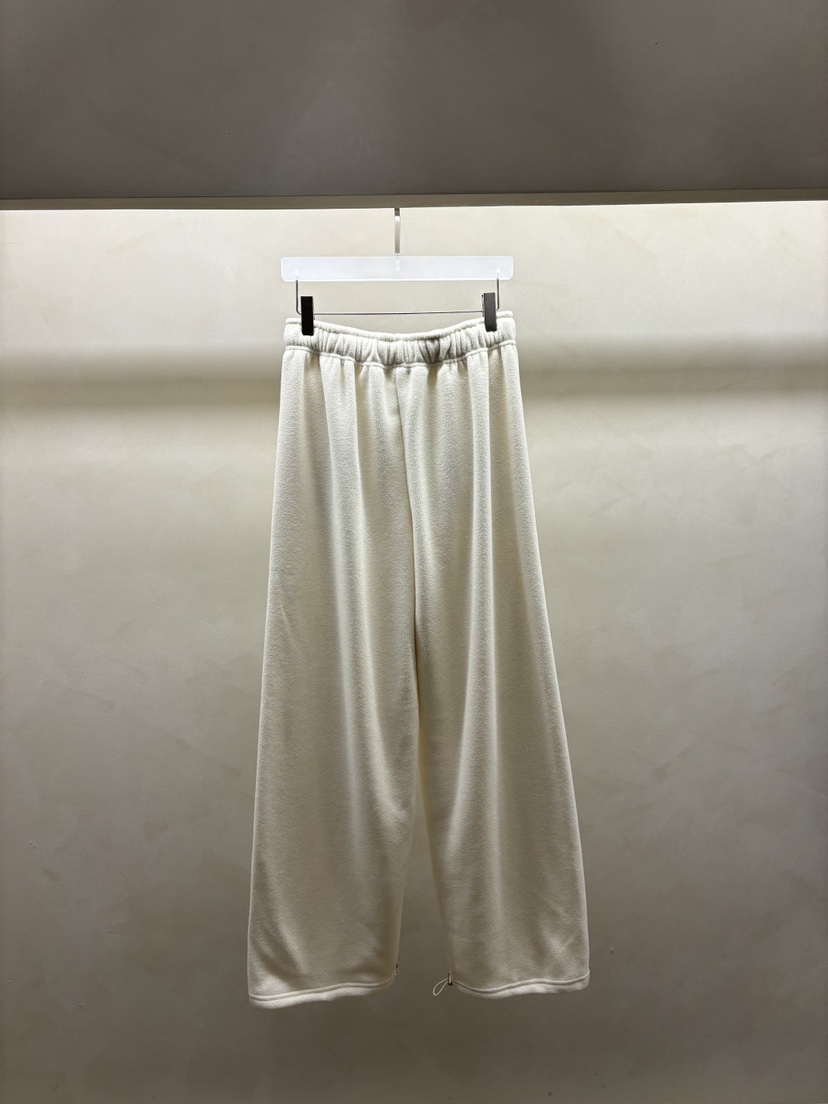 Waller韓國直郵東大門實拍女裝新款時尚推薦休閑休閑褲抓絨NOTHING休閑褲