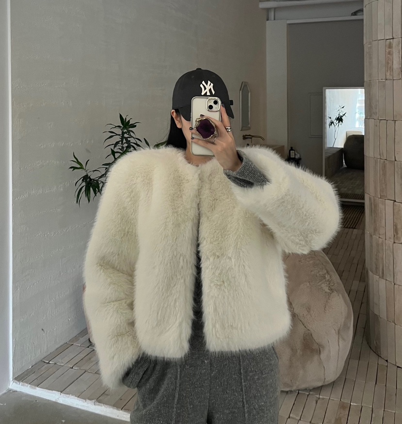 AMUSE SEOUL韓國直郵東大門代購女裝新款熱賣24秋冬夾克狐貍AMUSE SEOUL夾克