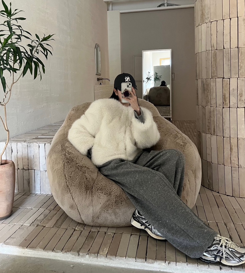 AMUSE SEOUL韓國直郵東大門代購女裝新款熱賣24秋冬夾克狐貍AMUSE SEOUL夾克