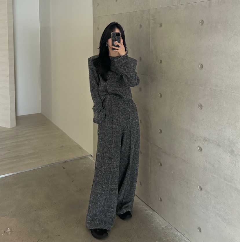 AMUSE SEOUL直郵韓國代購女裝新品真品職業24秋冬長袖T恤AMUSE SEOUL長袖T恤