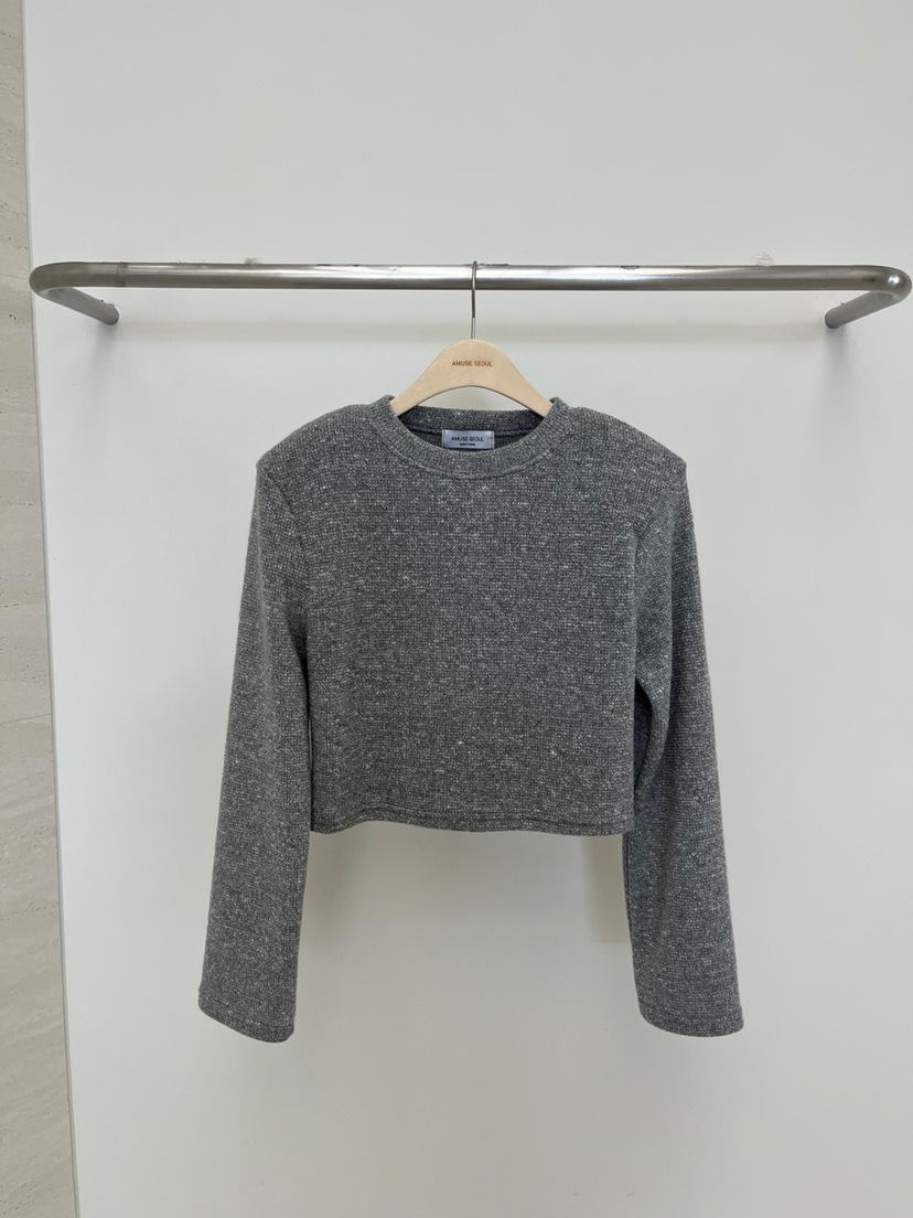 AMUSE SEOUL直郵韓國代購女裝新品真品職業24秋冬長袖T恤AMUSE SEOUL長袖T恤圖色1