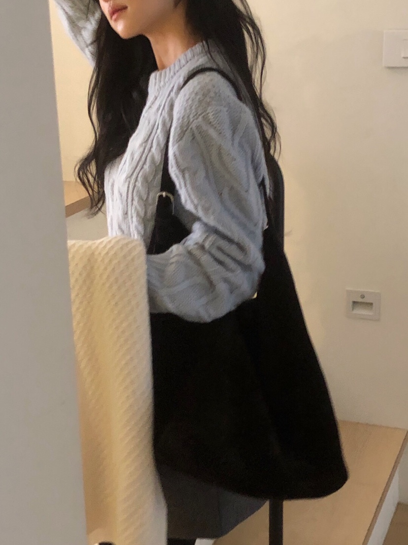 OBJET韓國直郵女裝新款職業真品推薦時尚熱賣休閑24秋冬毛衣羊毛love us u/OBJET毛衣