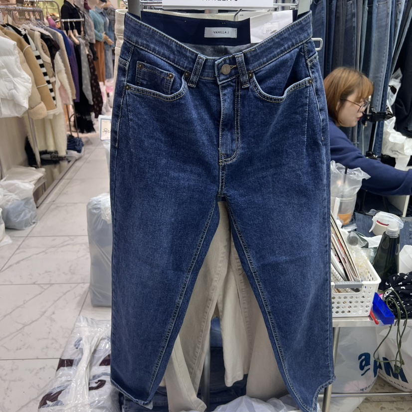 VANILLA J韓國直郵東大門代購女裝新款人氣24秋冬牛仔褲VANILLA J牛仔褲