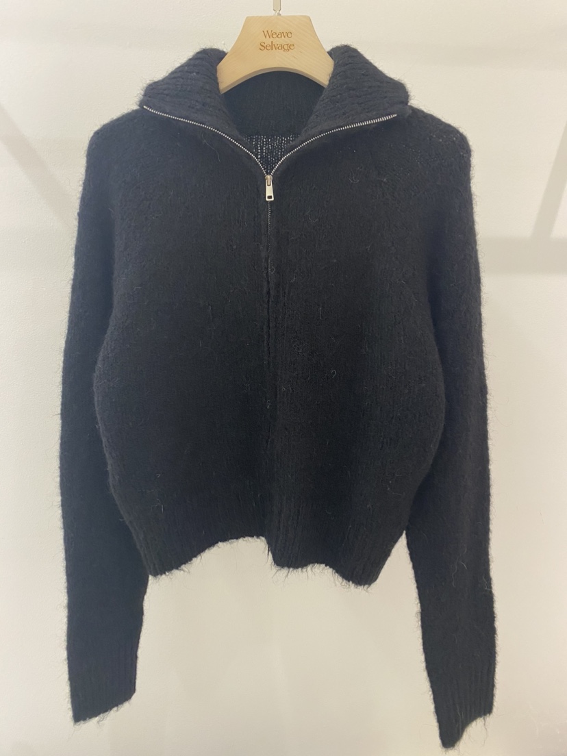 WEAUE SELVAGE韓國直郵女裝新品24秋冬熱賣真品針織衫拉鏈WEAUE SELVAGE針織衫圖色4