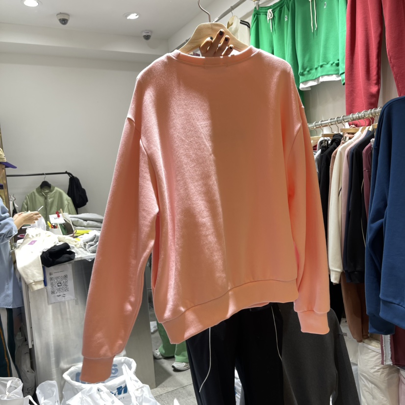 COKE CAKE韓國直郵女裝新品人氣時尚休閑熱賣衛衣加絨刺繡CHAE衛衣